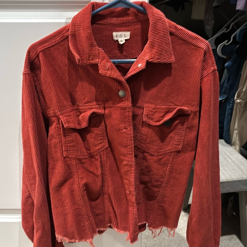 Women’s corduroy jacket burnt orange